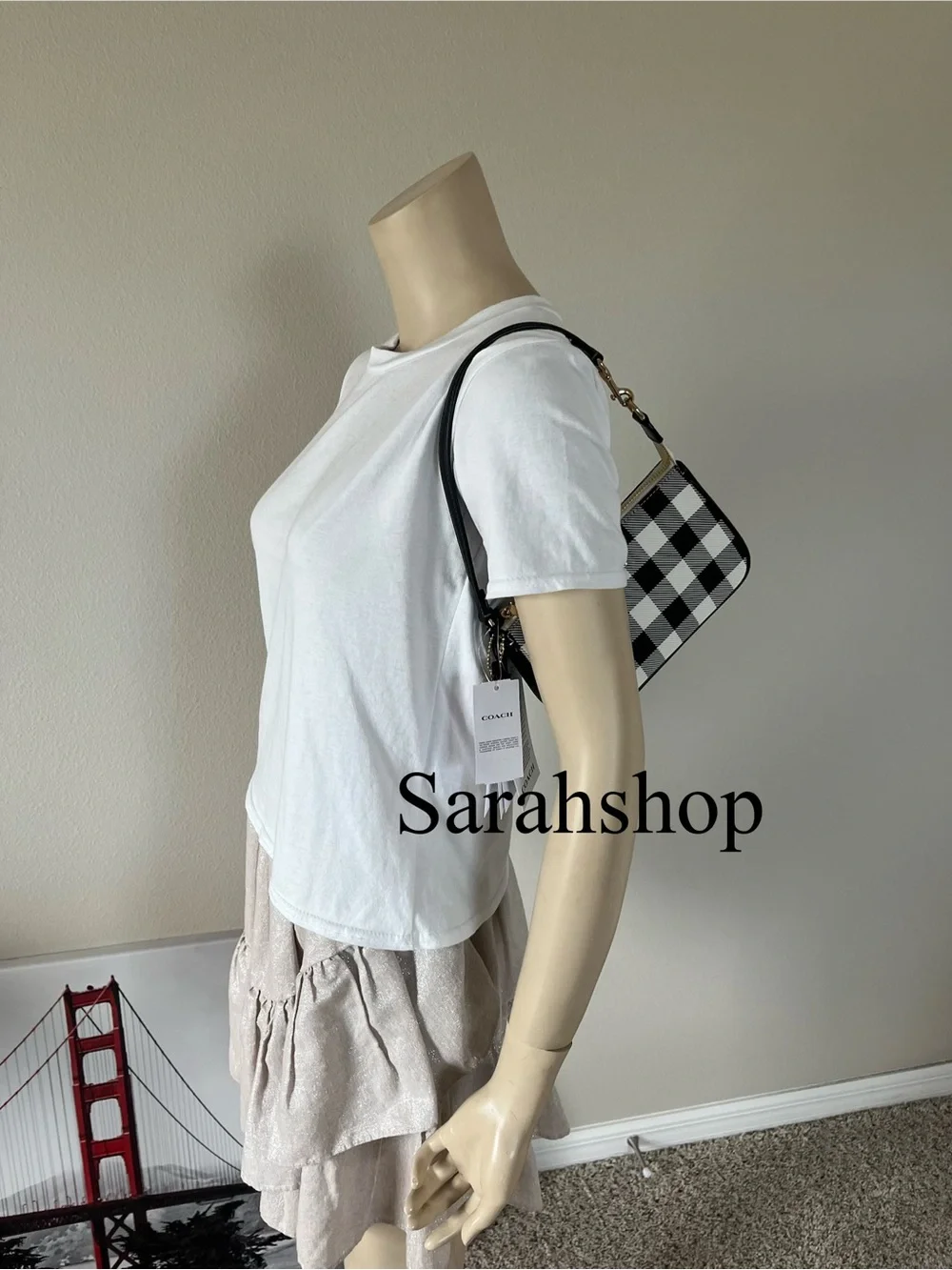 ✅Coach Nolita 19 With Gingham Print